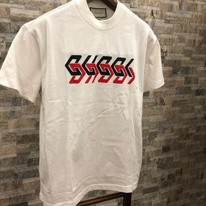 Gucci Mirror Logo-Print Tshirt
